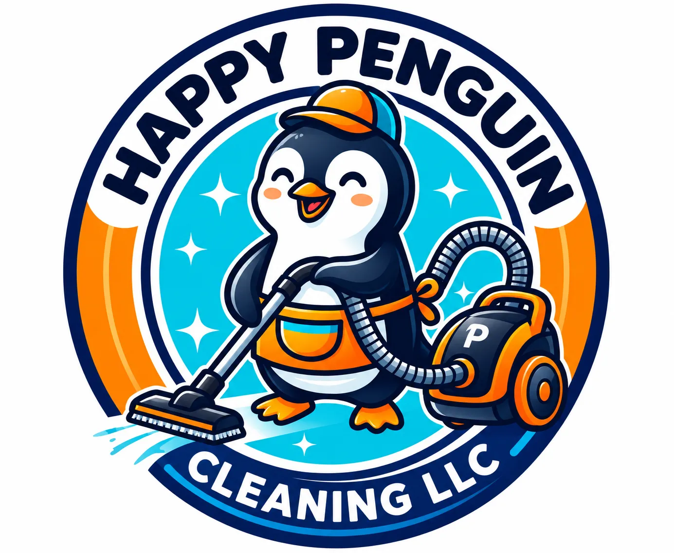 Happy Penguin Cleaning